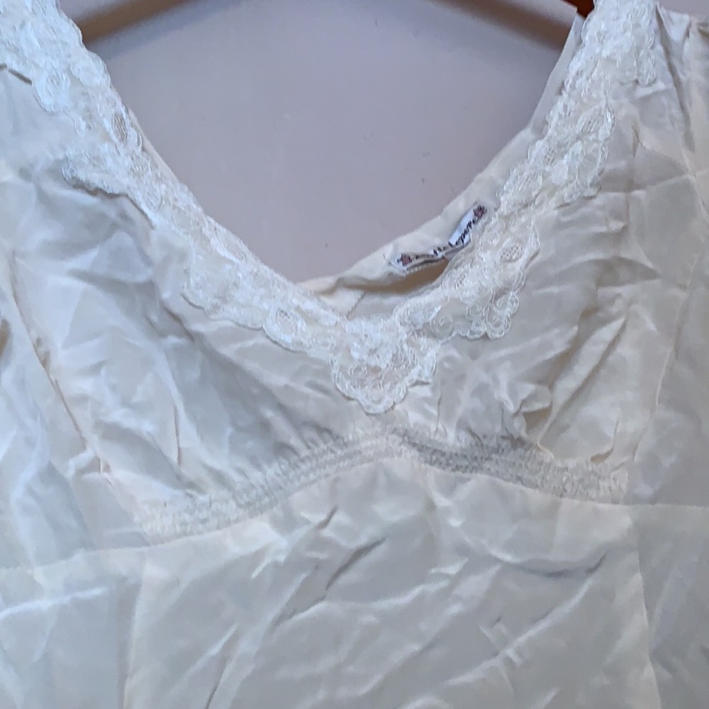 ANTHROPOLOGIE Nanette LEPORE SILK WHITE TOP BLOUSE SZ 8 FEMININE CLASSIC LACE - Picture 5 of 10